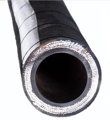 3 8-calowy spiralny gumowy wąż hydrauliczny Elastyczny wąż gumowy w oplocie Duży kaliber