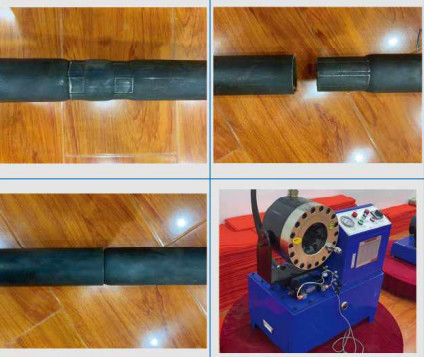 Głowa urządzenia obrotowa 360° 1-90mm Zakres kręcenia Hydraulic Steel Pipe Crimping Machine With 260Kg And Size 950*750*1050 mm