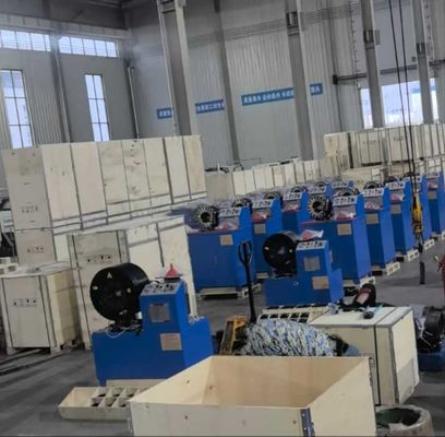 Hydrauliczne 3 Inch I 4 Inch Elektryczny Krótszy Model System Przycisków Niebieski Kolor Przemysłowy Włóczniany Węzeł Maszyna Krągła 3kw Kompaktna Struktura