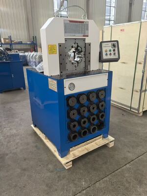 Dobra cena. 3 cali hydrauliczna maszyna do kręcania węzłów z napięciem 110V/220V/380V/415V i roczną gwarancją w kolorze niebiesko-białym lub niestandardowym w Internecie