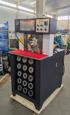 Dobra cena. PLC AC Maszyna do zaciskania węży Cienka głowica Hydrauliczna maszyna do kształtowania 15 zestawów CBK-120 w Internecie
