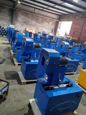 Dobra cena. Kolory niebieskie 128 KG I rozmiar 850*600*1200mm Specjalne cechy Hydraulic Hose Cutter Machine for Automatic Cutting w Internecie