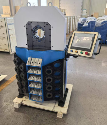 Wytrzymały 4 cali 16 Dy Crimping Range Elektryczny Hydraulic Crimping Tool 0,01mm Precision Rubber Hose Crimping Machine