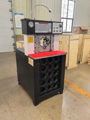 Czarny Kolor 3 Calowy System sterowania przyciskiem Duży zakres Ac Hydraulic Hose Crimping Machine Klimatyzacja