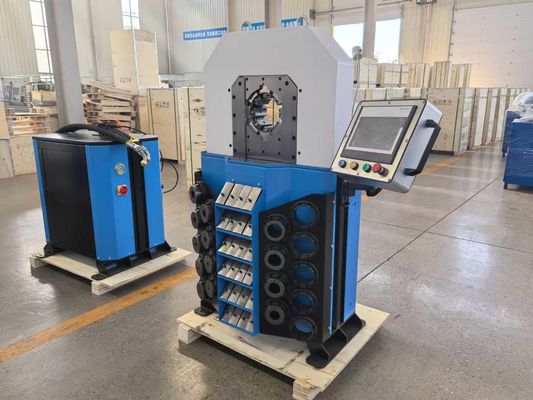 Dobra cena. Usługa OEM 0,01mm Precision Hose Crimping Machine 4 Inch Duża pojemność Krympujący zakres Elektryczne hydrauliczne Krympujące narzędzie w Internecie