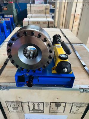 Dobra cena. 1 Inch 6-25mm Rugged Steel Blue Color With 7 Dies Weight Manual Hydraulic Hose Crimping Machine Reliable Performance w Internecie