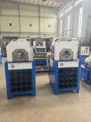 Dobra cena. 3 Inch Hydraulic Hose Crimping Machine with 15 Sets Free Dies and 1250KG Weight for Heavy-Duty Applications w Internecie