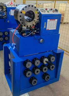 Dobra cena. 2 Inch Hydraulic Hose Crimping Machine with Fast Change Mould Tool and 10 Dies for Versatile Crimping w Internecie