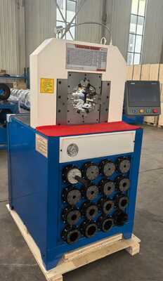 Dobra cena. 3-calowa 6-76 mm PLC sterowana hydrauliczna maszyna do tłoczenia węża z 15 wymiennikami do wydajnego tłoczenia węża w Internecie