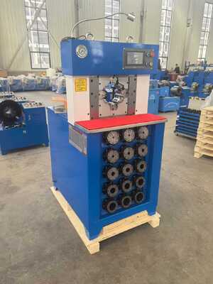 Dobra cena. PLC Control Hydraulic Hose Crimping Machine z zasięgiem kręcenia 6-76 mm i 165 mm maksymalnym otworem dla efektywnego kręcenia w Internecie