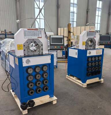 Dobra cena. 3 cali Super grubość Model 220v/380v Hydraulic Hose Crimping Machine Z 2800KN Kręcenia siły PLC / system kontroli bawełny i 6-76mm Kręcenia zakres 15 Dy w Internecie