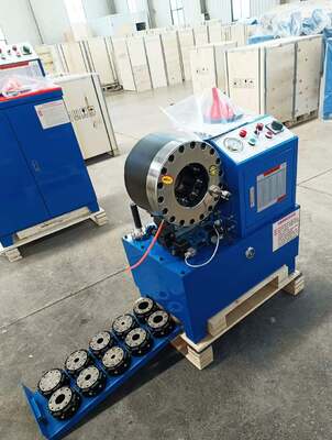 2-calowa elektryczna zaciskarka do węży hydraulicznych DX68 w kolorze niebieskim z szybką wymianą narzędzi do formowania 6-51 mm 10 matryc, dokładność i wydajność 200 sztuk na godzinę