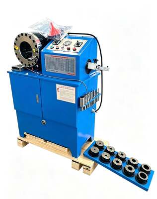 2 cale od 6-51 mm 10 matryc Hydrauliczna maszyna do zakuwania węży z podwójną funkcjonalnością i maszyną do skórowania węży 2 funkcje zapewniające solidną konstrukcję