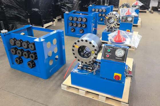 Dobra cena. 2 cali zasięg do 51 mm 2 cali zasięg hydrauliczny węzeł węzeł maszyna do kontrolowania bawełny system z szybką zmianą narzędzia formy i stojaka i 10 wymienników w Internecie