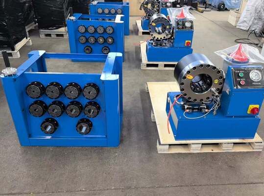 Dobra cena. 2 cali zasięg do 64 mm 2,5 cali zasięg hydrauliczny węzeł węzeł maszyna do kontrolowania bawełny system z szybką zmianą narzędzia formy i stojaka i 10 wymienników w Internecie
