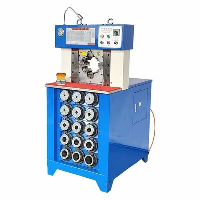 Dobra cena. 3-calowy model o super grubości Sterowanie PLC Hydrauliczna maszyna do zakuwania węży z zakresem zaciskania 6–76 mm Kolor czarny Większa siła nacisku i maksymalne otwarcie 165 mm 15 matryc w Internecie