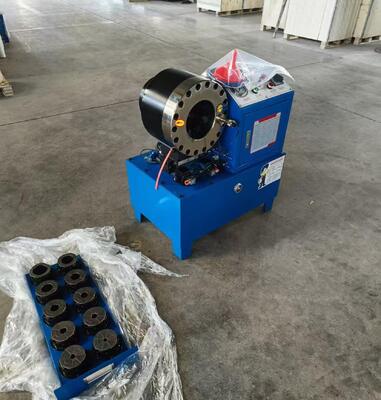 Dobra cena. 2-calowa elektryczna hydrauliczna maszyna do zaciskania węży model DX68, kolor niebieski, standardowy zakres zaciskania od 6 mm do 51 mm, różne napięcia, 10 matryc, dokładność i wydajność 200 sztuk na godzinę online